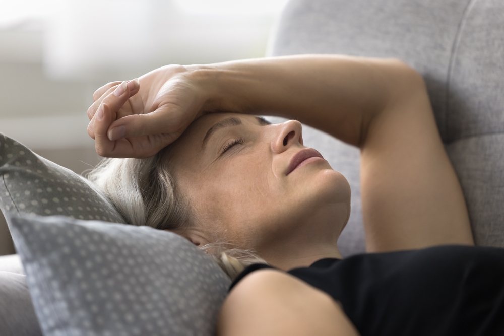 woman having a hot flash
